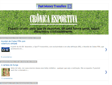 Tablet Screenshot of cronicaesportiva.blogspot.com