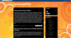 Desktop Screenshot of nicolegerman110.blogspot.com