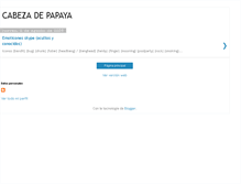 Tablet Screenshot of cabezadepapaya.blogspot.com