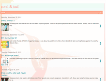 Tablet Screenshot of coralandteal.blogspot.com