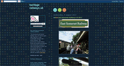 Desktop Screenshot of heritagerailwaysuk.blogspot.com