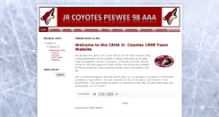 Desktop Screenshot of jrcoyotes98.blogspot.com