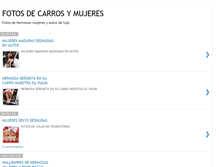 Tablet Screenshot of carrosymujeres.blogspot.com