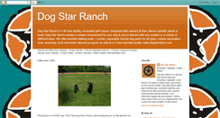 Desktop Screenshot of dogstarranch.blogspot.com