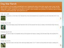 Tablet Screenshot of dogstarranch.blogspot.com