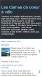 Mobile Screenshot of lesdamesdecoeuravelo.blogspot.com