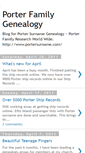 Mobile Screenshot of porter-family-genealogy.blogspot.com