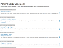 Tablet Screenshot of porter-family-genealogy.blogspot.com