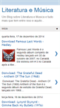 Mobile Screenshot of literaturaemusica.blogspot.com