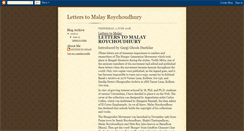 Desktop Screenshot of letterstomalay.blogspot.com