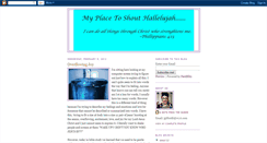 Desktop Screenshot of myplacetoshouthallelujah.blogspot.com