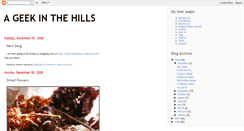 Desktop Screenshot of geekonahill.blogspot.com