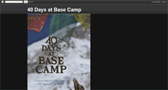 Desktop Screenshot of fortydaysatbasecamp.blogspot.com