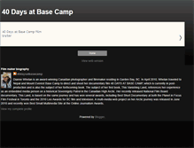 Tablet Screenshot of fortydaysatbasecamp.blogspot.com