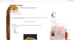 Desktop Screenshot of eatforcheapblog.blogspot.com