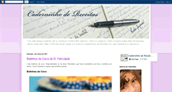 Desktop Screenshot of caderninhodereceitas1.blogspot.com