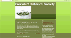 Desktop Screenshot of carryduffhistoricalsociety.blogspot.com