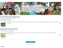 Tablet Screenshot of oecssports.blogspot.com