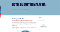 Desktop Screenshot of hotelbudgetinmalaysia.blogspot.com