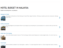 Tablet Screenshot of hotelbudgetinmalaysia.blogspot.com