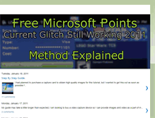 Tablet Screenshot of freemspointsglitch.blogspot.com