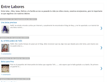 Tablet Screenshot of entrelabores.blogspot.com