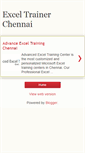 Mobile Screenshot of exceltrainer.blogspot.com