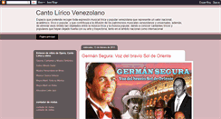 Desktop Screenshot of cantoliricovenezolano.blogspot.com