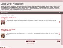 Tablet Screenshot of cantoliricovenezolano.blogspot.com