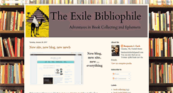 Desktop Screenshot of exilebibliophile.blogspot.com