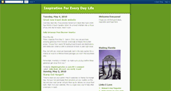 Desktop Screenshot of inspirationforeverydaylife.blogspot.com