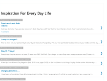 Tablet Screenshot of inspirationforeverydaylife.blogspot.com
