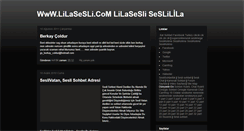 Desktop Screenshot of lilasesli.blogspot.com