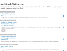 Tablet Screenshot of marksparkswrites.blogspot.com