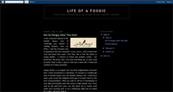 Desktop Screenshot of lifeofafoodie.blogspot.com