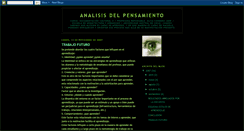 Desktop Screenshot of analisisdelpensamiento.blogspot.com