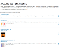 Tablet Screenshot of analisisdelpensamiento.blogspot.com