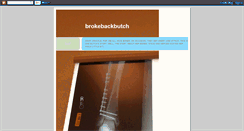 Desktop Screenshot of brokebackbutch.blogspot.com