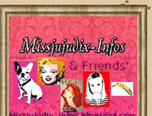 Tablet Screenshot of missjujudix-infos.blogspot.com