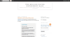 Desktop Screenshot of millionpoundexperiment.blogspot.com