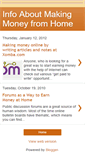 Mobile Screenshot of infoaboutmakingmoneyfromhome.blogspot.com