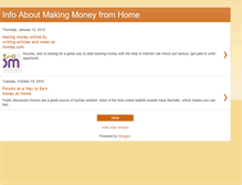 Tablet Screenshot of infoaboutmakingmoneyfromhome.blogspot.com