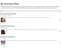 Tablet Screenshot of myinfertilitywoes.blogspot.com