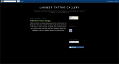 Desktop Screenshot of largesttattoogallery.blogspot.com