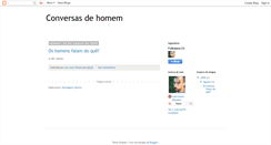 Desktop Screenshot of conversasdehomem.blogspot.com