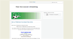 Desktop Screenshot of freelivesoccerstreaming.blogspot.com
