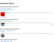 Tablet Screenshot of idiomsfrombrazil.blogspot.com