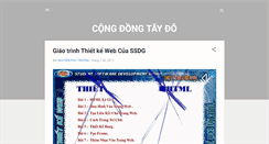 Desktop Screenshot of congdongtaydo.blogspot.com