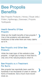 Mobile Screenshot of beepropolisbenefits.blogspot.com