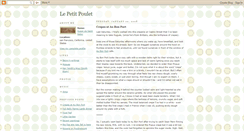 Desktop Screenshot of lepetitpoulet.blogspot.com